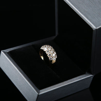 Half Eternity Diamond Ring in 18K Yellow Gold