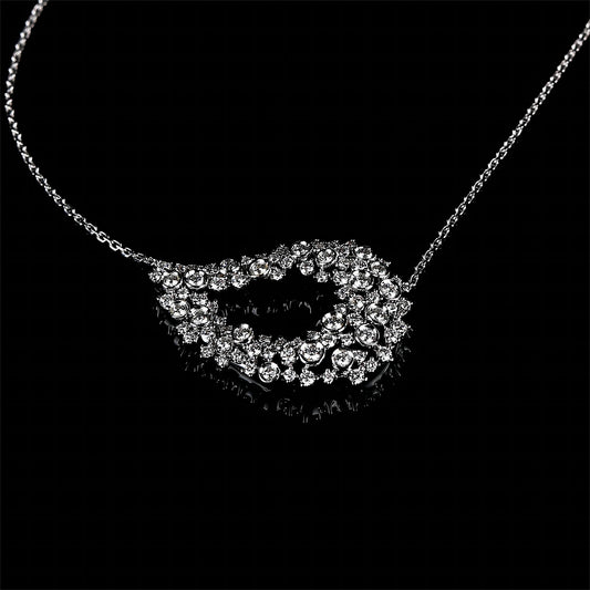 Starry Night Diamond Necklace in 18K White Gold